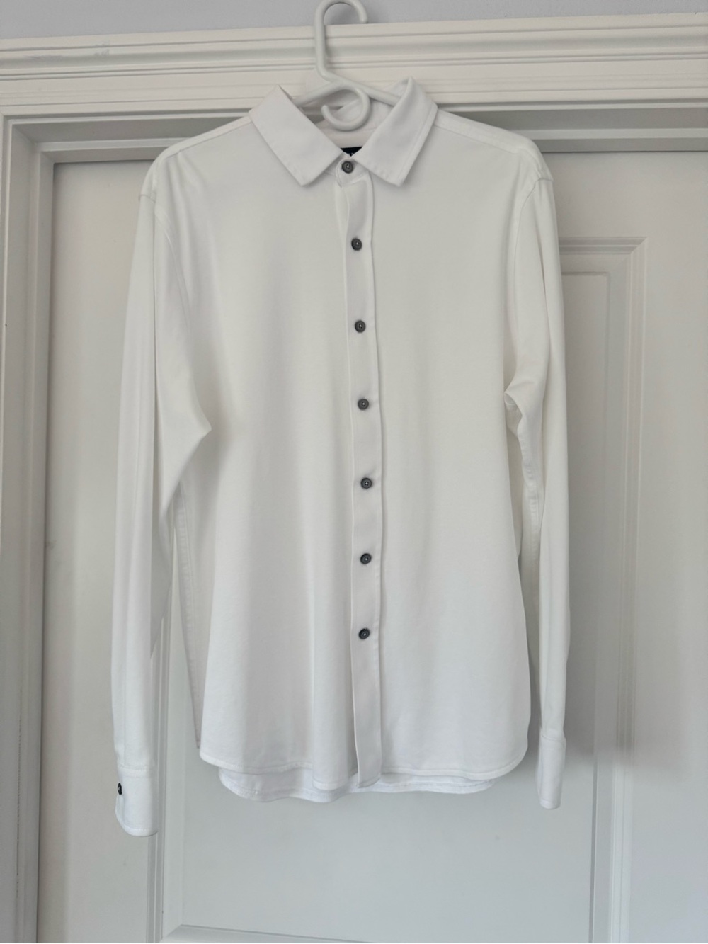Alfani White Long-Sleeve Button Shirt